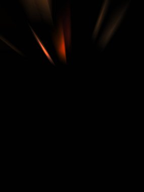 Siyah arkaplanda izole edilmiş dinamik ışık ışınları. Parlayan renkli ışık parçacıklarının grafiksel 2d çizimi.