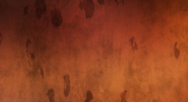 Gotik bir duvarda sıkıntılı ve kirli desenler var. Lekeli renkli hasarlı şablon. Tasarımınız için doku ve elementler. Pis duvar kâğıdı. Grunge arkaplanı.