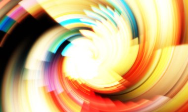 Dönen Işık gösterisi arka planı. Canlı renklerle donatılmış ruhani enerji girdabı. Renkli canlı hareket çizimi. Tanıtım geçmişi. Kutlama grafiği.