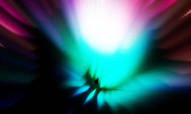 Siyah zemin üzerinde ışık parçacığı izleri. Parlayan parçacıkları ve çizgileri olan ışık patlaması yıldızı. Güzel hareketli soyut ışınlar duvar kağıdı. Renkli Patlama grafiği. Işık ışınlarının patlaması. 