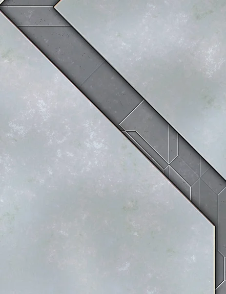 Geschichtete Platten Futuristische Abstrakte Tapeten Geometrische Technologische Reflektierende Hintergrund Metallische — Stockfoto