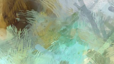 Soyut arkaplanda pürüzlü fırça darbeleri. Fırça boyası. Renkli boya darbeleri. Eşsiz duvar sanatı. Tuvaldeki modern sanat. Renkli çağdaş sanat eserleri.