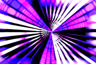 Siyah arkaplanda dönen ışık gösterisi. Lüks çizgiler. Parlak kıvrımlı duvar kağıdı. Uzay tüneli. Dönen ışık çemberi ya da maytap izi. Parlak konsept çizimi.