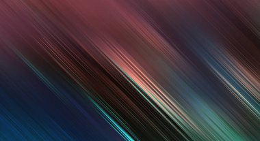 Canlı köşegen ışınları ile parlayan duvar kağıdı çizimi. Renkli çizgileri ve gradyanı olan minimalist tasarım. Soyut arkaplan. Renkli ışıkların dinamik hareketlerdeki grafiğini kavra.