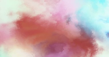 Modern fırça darbeleri. Poster, duvar sanatı, afiş, kart, kitap kapağı veya ambalaj için rahatlatıcı kompozisyonun yumuşak renkli çizimi. Pastel renklerle suluboya. 