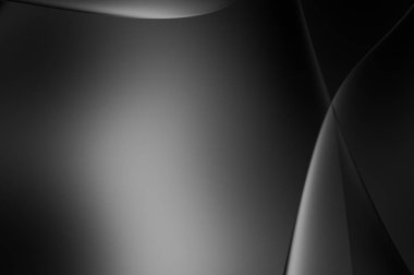 Web sitesi, poster, marka kimliği, broşür, sunum şablonu için lüks koyu bir arka plan. Dalgalı şekilli kaliteli tasarım. Dalgalanmalı soyut arkaplan. Pankart veya kapak tasarımı için dekorasyon.