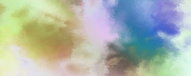 Modern fırça darbeleri. Poster, duvar sanatı, afiş, kart, kitap kapağı veya ambalaj için rahatlatıcı kompozisyonun yumuşak renkli çizimi. Pastel renklerle suluboya. 