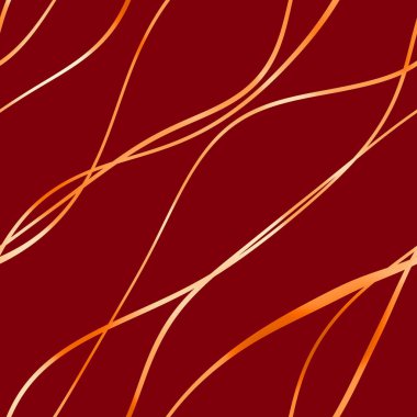 Dalgalı yansıtıcı çizgilerin kusursuz deseni. Lüks minimalist malzeme. Süs dalgasıyla dekoratif motif. Web, kartvizit, davetiye, poster, tekstil baskısı için zarif duvar kağıdı.