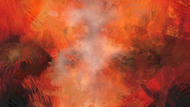 Soyut arkaplanda pürüzlü fırça darbeleri. Fırça boyası. Renkli boya darbeleri. Eşsiz duvar sanatı. Tuvaldeki modern sanat. Renkli çağdaş sanat eserleri.