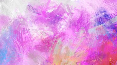 Soyut arkaplanda pürüzlü fırça darbeleri. Fırça boyası. Renkli boya darbeleri. Eşsiz duvar sanatı. Tuvaldeki modern sanat. Renkli çağdaş sanat eserleri.