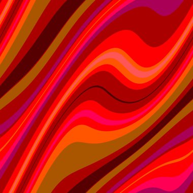 Renkli, dikişsiz şerit deseni. Soyut yüzey arkaplanı. Renkli duvar kağıtları. Retro parlak minimalist malzeme. Tekstil baskısı. Dekoratif motif.