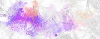 Soyut arkaplanda pürüzlü fırça darbeleri. Fırça boyası. Renkli boya darbeleri. Eşsiz duvar sanatı. Tuvaldeki modern sanat. Renkli çağdaş sanat eserleri.