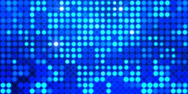 Parlak desenli duvar kağıdı. Sahne ışıkları olan renkli ışıkların ihtişamlı arkaplanı. Parlayan ışıklar siyah arka planda parti izleri. Sahne veya stadyum ışıklarının dijital illüstrasyonu. 