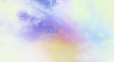 Modern fırça darbeleri. Poster, duvar sanatı, afiş, kart, kitap kapağı veya ambalaj için rahatlatıcı kompozisyonun yumuşak renkli çizimi. Pastel renklerle suluboya. 