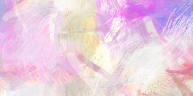 Soyut arkaplanda pürüzlü fırça darbeleri. Fırça boyası. Renkli boya darbeleri. Eşsiz duvar sanatı. Tuvaldeki modern sanat. Renkli çağdaş sanat eserleri.