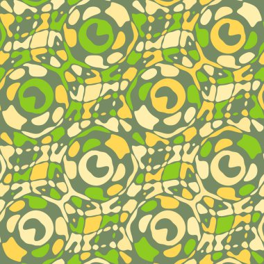 Yaratıcı karalama sanatı farklı şekil ve dokulara sahip kusursuz desen. Kolaj. Sanatsal arka plan. Soyut duvar kağıdı. Dekoratif hippi fayansları.