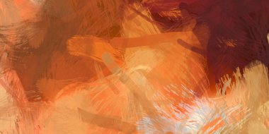 Soyut arkaplanda pürüzlü fırça darbeleri. Fırça boyası. Renkli boya darbeleri. Eşsiz duvar sanatı. Tuvaldeki modern sanat. Renkli çağdaş sanat eserleri.