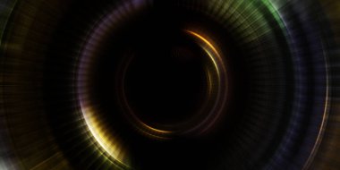 Parlayan neon ışıkları. Parlak sunum tasarım şablonu. Fotoğraf makinesi konsepti. Soyut arkaplan. Dönen ışık ışınları. Hareketli kavramsal duvar kağıdı. Grafik dijital illüstrasyon. 