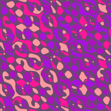 Yaratıcı karalama sanatı farklı şekil ve dokulara sahip kusursuz desen. Kolaj. Sanatsal arka plan. Soyut duvar kağıdı. Dekoratif hippi fayansları.