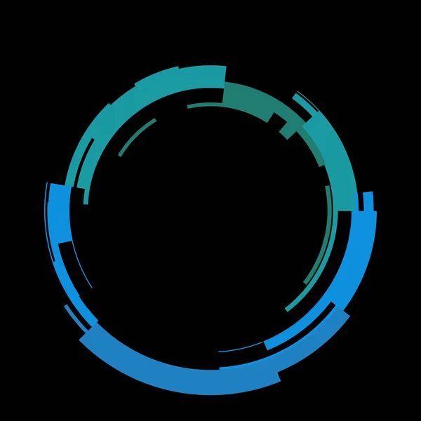 Futurisztikus Kör Alakú Hud Interfész Elem Absztrakt Kör Geometriai Háttér — Stock Fotó