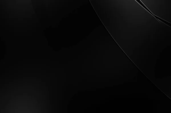 Черная Кривая Поверхность Иллюстрация Абстрактный Футуристический Фон Минималистский Геометрический Дизайн — стоковое фото