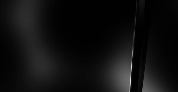 3d style black background with geometric layers. Abstract  dark futuristic wallpaper. Elegant glossy stripes backdrop. Geometrical template design for poster, brochure, presentation, website.