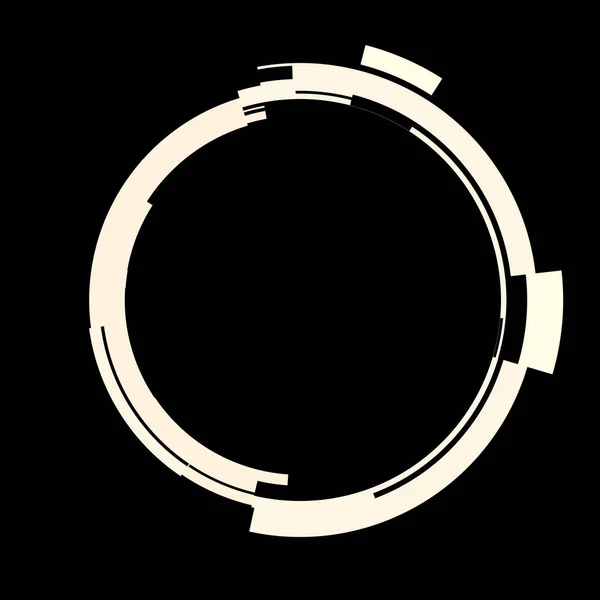 Футуристичний Елемент Кругового Інтерфейсу Абстрактне Коло Геометричного Фону Графічна Ілюстрація — стокове фото
