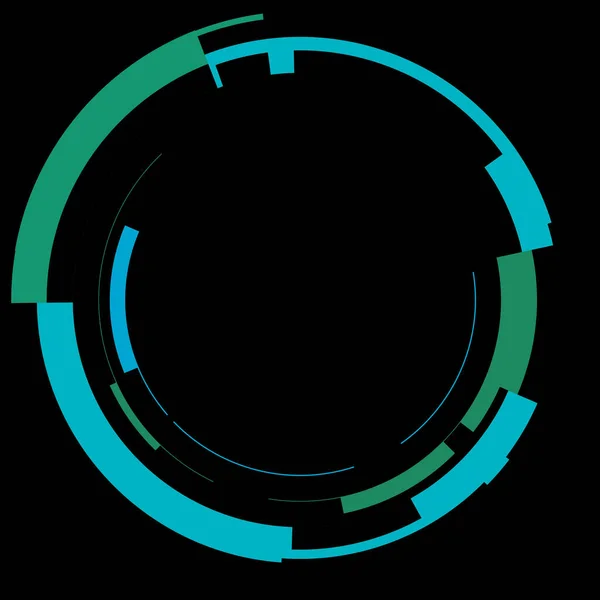 Futurisztikus Kör Alakú Hud Interfész Elem Absztrakt Kör Geometriai Háttér — Stock Fotó
