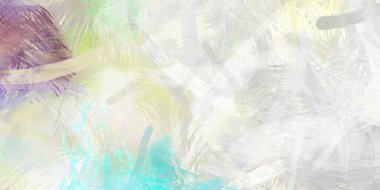 Soyut arkaplanda pürüzlü fırça darbeleri. Fırça boyası. Renkli boya darbeleri. Eşsiz duvar sanatı. Tuvaldeki modern sanat. Renkli çağdaş sanat eserleri.