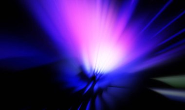 Siyah zemin üzerinde ışık parçacığı izleri. Parlayan parçacıkları ve çizgileri olan ışık patlaması yıldızı. Güzel hareketli soyut ışınlar duvar kağıdı. Renkli Patlama grafiği. Işık ışınlarının patlaması. 