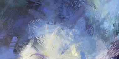 Soyut arkaplanda pürüzlü fırça darbeleri. Fırça boyası. Renkli boya darbeleri. Eşsiz duvar sanatı. Tuvaldeki modern sanat. Renkli çağdaş sanat eserleri.