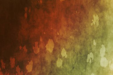 Gergin bir geçmişi ve sıkıntılı bir yapısı var. Renkli tozlu şablon. Tasarımınız için doku ve elementler. Çizik ve lekeli duvar kağıdı. Gotik duvar.