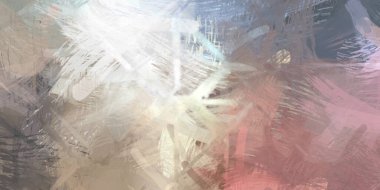 Soyut arkaplanda pürüzlü fırça darbeleri. Fırça boyası. Renkli boya darbeleri. Eşsiz duvar sanatı. Tuvaldeki modern sanat. Renkli çağdaş sanat eserleri.