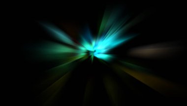 Parlayan yıldızın patlaması. Dinamik renkli arkaplan resmi. Parıldayan ışıklar duvar kağıdı. Tasarımınız için canlı şablon.