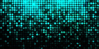 Parlayan ışıklar siyah arka planda parti izleri. Sahne veya stadyum ışıklarının dijital illüstrasyonu. Parlak desenli duvar kağıdı. Sahne ışıkları ile renkli ışıkların ihtişamlı arkaplanı.