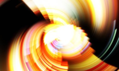 Dönen Işık gösterisi arka planı. Canlı renklerle donatılmış ruhani enerji girdabı. Renkli canlı hareket çizimi. Tanıtım geçmişi. Kutlama grafiği.