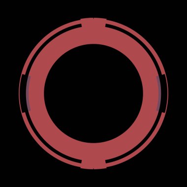 Fütürist dairesel gövde arayüzü elementi. Soyut çember geometrik arkaplan. Dijital teknolojinin grafiksel çizimi.