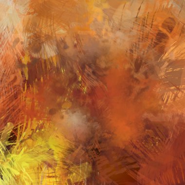 Soyut arkaplanda pürüzlü fırça darbeleri. Fırça boyası. Renkli boya darbeleri. Eşsiz duvar sanatı. Tuvaldeki modern sanat. Renkli çağdaş sanat eserleri.