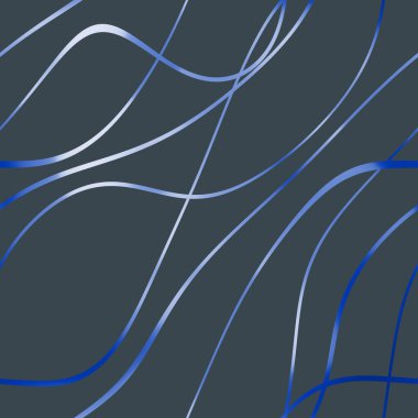 Dalgalı yansıtıcı çizgilerin kusursuz deseni. Lüks minimalist malzeme. Süs dalgasıyla dekoratif motif. Web, kartvizit, davetiye, poster, tekstil baskısı için zarif duvar kağıdı.