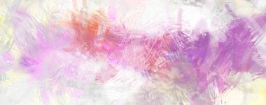 Soyut arkaplanda pürüzlü fırça darbeleri. Fırça boyası. Renkli boya darbeleri. Eşsiz duvar sanatı. Tuvaldeki modern sanat. Renkli çağdaş sanat eserleri.