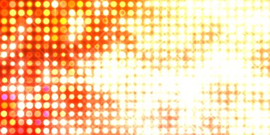 Parlak desenli duvar kağıdı. Sahne ışıkları olan renkli ışıkların ihtişamlı arkaplanı. Parlayan ışıklar siyah arka planda parti izleri. Sahne veya stadyum ışıklarının dijital illüstrasyonu. 