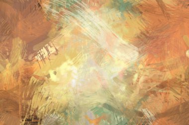 Soyut arkaplanda pürüzlü fırça darbeleri. Fırça boyası. Renkli boya darbeleri. Eşsiz duvar sanatı. Tuvaldeki modern sanat. Renkli çağdaş sanat eserleri.