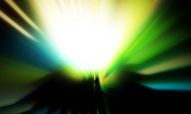 Siyah zemin üzerinde ışık parçacığı izleri. Parlayan parçacıkları ve çizgileri olan ışık patlaması yıldızı. Güzel hareketli soyut ışınlar duvar kağıdı. Renkli Patlama grafiği. Işık ışınlarının patlaması. 