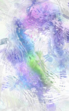 Soyut arkaplanda pürüzlü fırça darbeleri. Fırça boyası. Renkli boya darbeleri. Eşsiz duvar sanatı. Tuvaldeki modern sanat. Renkli çağdaş sanat eserleri.