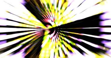 Siyah arkaplanda dönen ışık gösterisi. Lüks çizgiler. Parlak kıvrımlı duvar kağıdı. Uzay tüneli. Dönen ışık çemberi ya da maytap izi. Parlak konsept çizimi.