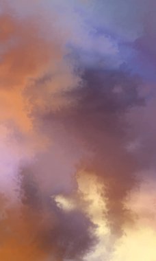 Modern fırça darbeleri. Poster, duvar sanatı, afiş, kart, kitap kapağı veya ambalaj için rahatlatıcı kompozisyonun yumuşak renkli çizimi. Pastel renklerle suluboya. 