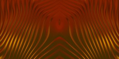 Renkli dalgalı yansıtıcı duvar kağıdının üç boyutlu çizimi. Duvar kağıdı, afiş, arkaplan, kart, kitap kapağı veya web sitesi için grafiksel illüstrasyon. Soyut parlak arkaplan.