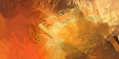 Soyut arkaplanda pürüzlü fırça darbeleri. Fırça boyası. Renkli boya darbeleri. Eşsiz duvar sanatı. Tuvaldeki modern sanat. Renkli çağdaş sanat eserleri.