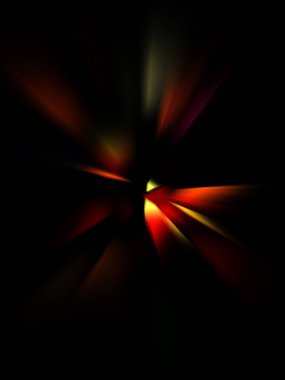 Parlayan ışıkları hareket ettirmenin havalı arka planı. Tasarımınız için canlı renkli bir portal şablonu. Işık ışınları ve hareket halindeki ışıldayan parçacıklar bir solucan deliği şekli oluşturuyor..