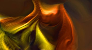 Hareketli girdapların soyut çizimi. Titreşimli renkli kıvrımların dönen akışı. Kıvrımlı ve kıvrımlı arka plan ve çizgiler. Garip duvar kâğıdı tasarımı. Dalgalanma arkaplanı.